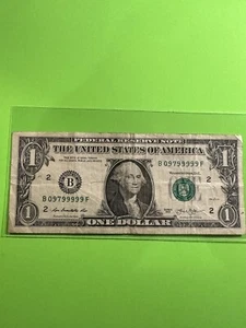 2013 $1 One US Dollar Bill Six Of A Kind B District FW Print - Picture 1 of 2