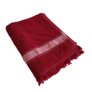 HERMES Paris Cotton Beach Towel Bath Mat Towel Red 140×160cm - Picture 1 of 5