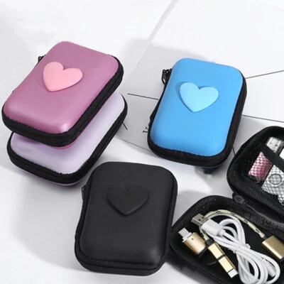 Portable Travel Earphone USB Data Charger Cable Organizer Storage Pouch Bag Case - Image 1 of 4