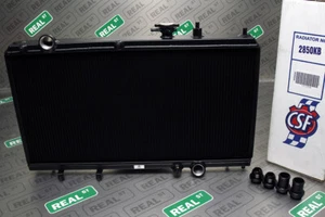 CSF Black Full Size K-Swap Radiator 92-00 Civic EG EK 94-01 Integra DC K20 - Picture 1 of 9