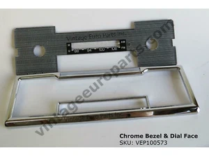 Chrome Bezel & Dial Face Plate Classic Becker Europa Radio - Picture 1 of 1