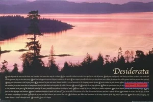 Desiderata Strive to be Happy Vintage Poster 24 x 36 - Picture 1 of 6