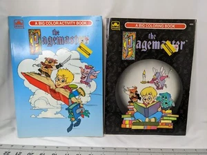 Golden Big Coloring Book The Pagemaster Lot of 2 1994 - Picture 1 of 9