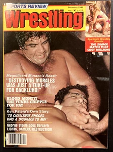 Sports Review Wrestling DEC 1981 George Steele Photo Shoot The Funk Brothers - Picture 1 of 5