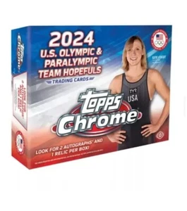 2024 Topps Chrome U.S. Olympic and Paralympic Hopefuls Pick Your Card Base - Picture 1 of 129