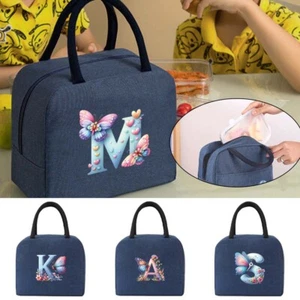 Letter Brotzeittasche Thermo Kühltasche Picknick Erwachsene Kinder Lebensmittel Aufbewahrung Brotdose - Bild 1 von 40