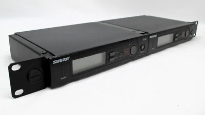 2x Rackmount Shure SLX4 L4 638-662 MHz Wireless Microphone Receivers - NO PSU - Image 1 of 4