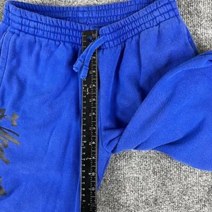 Under Armour Joggers Youth Size L Blue Cotton Blend Athletic Sweatpants - Picture 1 of 10
