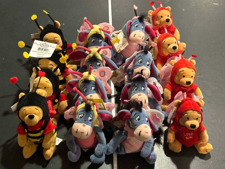 Pilot Aviator Winnie the Pooh Mini Bean Bag Plush Disney Bear