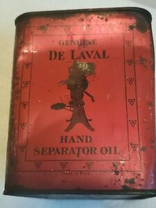Antique Vintage Delaval Cream Separator Metal Oil Can Hit Miss Engine