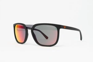 Emporio Armani EA4123-5042F6 Men's Square sunglasses Matte Black 57mm NWT - Picture 1 of 5