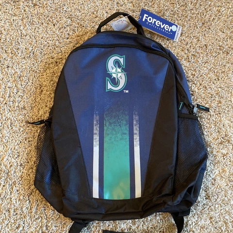 Seattle Mariners MLB Baseball Sports Prime Time School BackPack Book Bag 14”x18” Cover