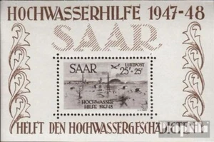Saar Bloque 2 examinado con Attest nuevo con goma original 1948 ayuda para las i - Imagen 1 de 1