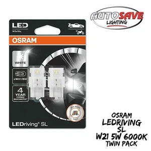 OSRAM LEDriving SL LED W21/5W 6000K Bombilla Coche Blanco Frío (Doble) W3x16q | 12V - Imagen 1 de 3