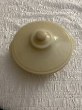 Fire king Ivory Casserole dish with lid