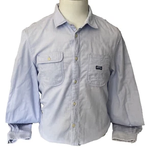 DIESEL Utility Shirt - Blue, Lined Cotton, Slim Fit, Long Sleeved. Size Large - Picture 1 of 7