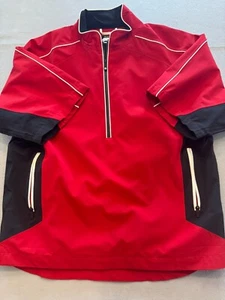 Footjoy Golf Jackets Men's Large 1/2 Zip Short Sleeve Active Windbreaker - Picture 1 of 5