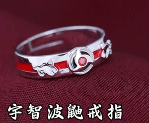 Naruto Uchiha Itachi Sharingan Finger Ring Rings Jewelry S925 Silver Cosplay - Picture 1 of 7