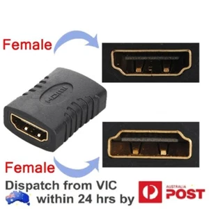 2 PACKS HDMI Female to Female F F Coupler Extender Adapter Connector HDTV - Picture 1 of 7