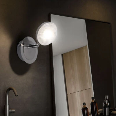 Lusso LED Da Parete Faretti Spot Salotto Ess Camera Illuminazione Cromo Cucine - Immagine 1 di 4