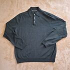Brooks Brothers Sweater Adult Men's Medium Green Italian Merino Wool Polo