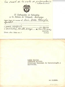 Romania, 1987, Gala Reception Invitation / Dr. APOSTOL - Colombia Embassy - Picture 1 of 1