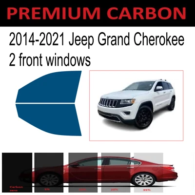 Tinte de ventana de carbono premium para Jeep Grand Cherokee 2014-2021 tinte precortado 2f Foto 1 de 4