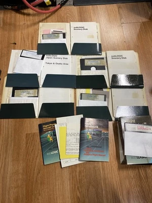 Commodore 64 Flight Simulator 2 Game And Manual With Extra Scenery Disks - Image 1 of 4