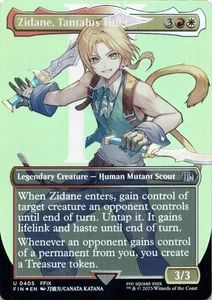 Zidane, Tantalus Thief (Borderless Foil) Final Fantasy - Magic MTG NM - Picture 1 of 2