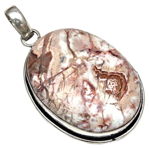 Pendant Wild Horse Jasper Gemstone Handmade Mother's Day Silver Jewelry 2.25 - Picture 1 of 7