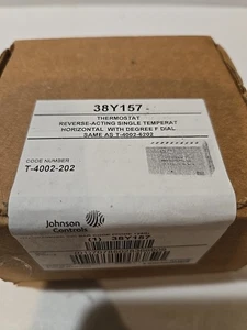 Johnson Controls T-4002-202 (38Y157) Thermostat Reverse-Acting Single Temp *NEW* - Picture 1 of 6
