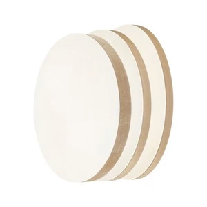 8" 12" 15.7" Wood Panels Board, Unfinished Round Wood Canvas Boards - Picture 1 of 6