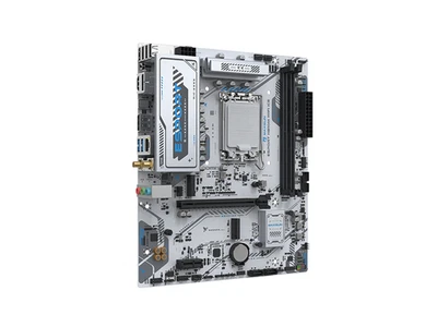 MAXSUN -eSport H810M WIFI ICE mainboard M-ATX LGA1851 socket - Image 1 of 4