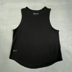 BYLT Essential DC Tank Shirt Mens Medium Black Athletic Gym Muscle Sleeveless - Picture 1 of 9