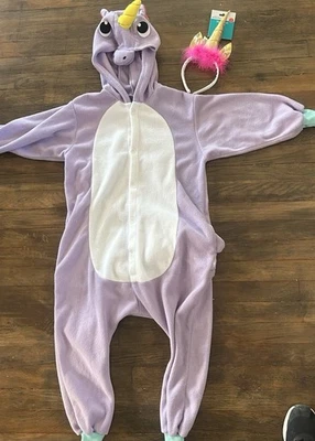 Conjunto de 1 pieza unicornio polar para niños 5-6 años Foto 1 de 4