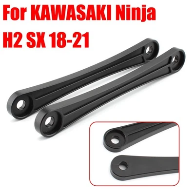 Kit de descenso de motocicleta apto para Kawasaki Ninja H2 SX 2018+ CNC aluminio negro Foto 1 de 4
