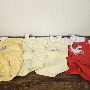 Lote De Colección 41 Piezas Vestidos Bebé Niño Pequeño, Durmientes, Niños 2 Juegos de PC, Polly Flinders - Imagen 1 de 12