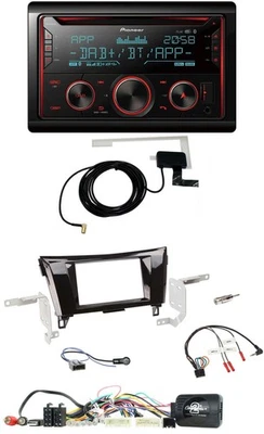 Pioneer 2DIN Lenkrad DAB USB CD Bluetooth Autoradio für Nissan X-Trail Qashqai 1 - Bild 1 von 4