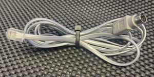 VINTAGE | 8 Pin Mini DIN to RJ11 6ft Keyboard Cable RJ-11 Modular Fax Modem - Bild 1 von 2