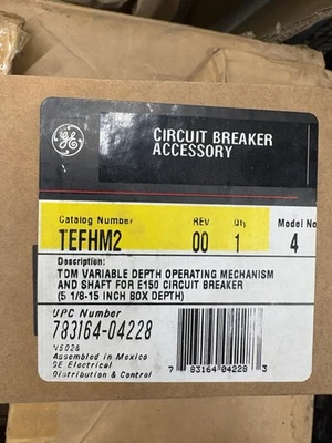 New GE Circuit Breaker Accessory TEFHM2 Rev 04 Model 4 - Image 1 of 2