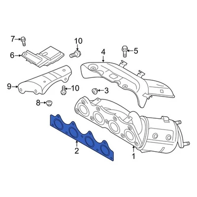 For Hyundai Veloster 2012-2017 Hyundai 285212B400 Exhaust Manifold Gasket Foto 1 de 3