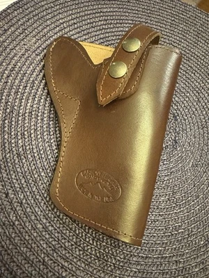 Funda de cuero Colt Python hecha en EE. UU. Barsony Foto 1 de 4