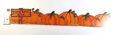 Pumpkin Patch Halloween Easter Egg Hunt Double Sided Cardstock 12" Border 2000 Foto 1 de 4