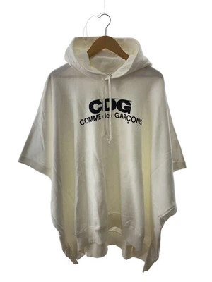 COMME des GARCONS Hoodie XL Cotton WHT Sz-T018 Used - Image 1 of 4
