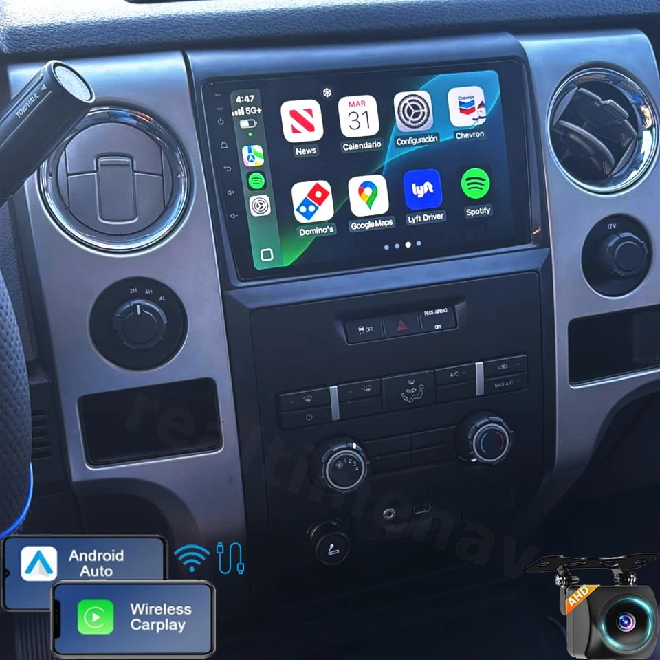 Stereo for Ford F150 2009-2014 Car Radio Apple CarPlay Android Auto GPS WiFi FM Foto 1 de 4