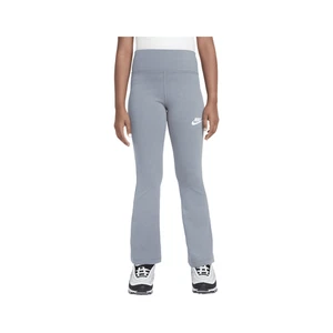 Nike Sportswear Classic Girls' High-Waisted Flared Leggings (Smoke Grey/White) - Picture 1 of 1