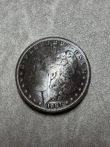 1881 Morgan/ Eagle Silver Dollar Replica Coin Concho Screwback 1.5" Arts Crafts - Picture 1 of 8