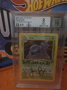 Pokémon TCG Muk Fossil Holo Autograghed by jason paige - Bild 1 von 1