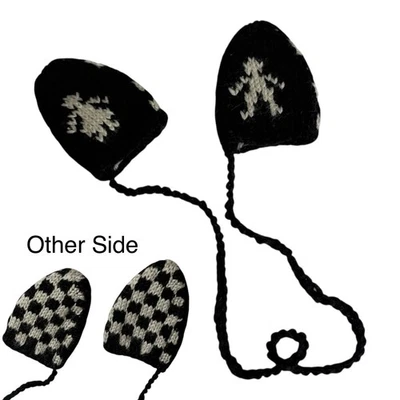 Guantes de punto para muñeca American Girl Kirsten de lana Pleasant Company negros Foto 1 de 4