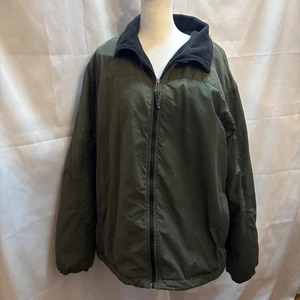 VTG Mens Timberland Weathergear Green Fleece Full Zip Pocket Jacket Size XXL - Picture 1 of 11